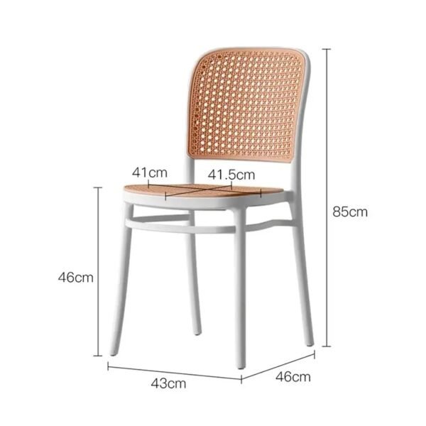 Scandinavian Plastic Dining Chair x4